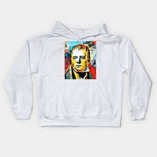 Walter Scott Abstract Portrait | Walter Scott Abstract Artwork 15 Kids Hoodie